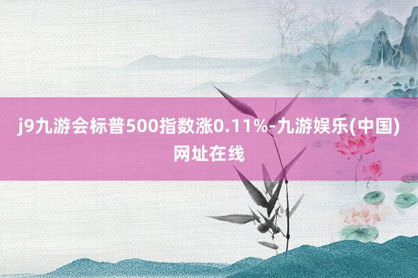 j9九游会标普500指数涨0.11%-九游娱乐(中国)网址在线