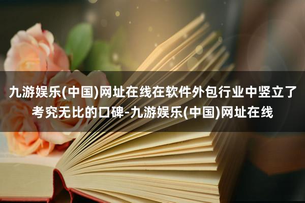 九游娱乐(中国)网址在线在软件外包行业中竖立了考究无比的口碑-九游娱乐(中国)网址在线