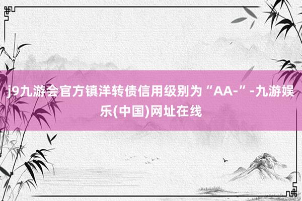 j9九游会官方镇洋转债信用级别为“AA-”-九游娱乐(中国)网址在线